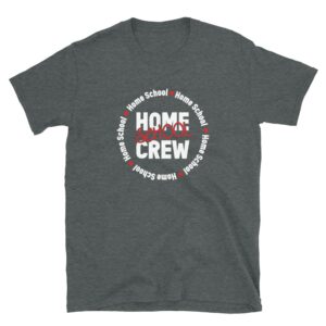 gray home school crew t-shirt