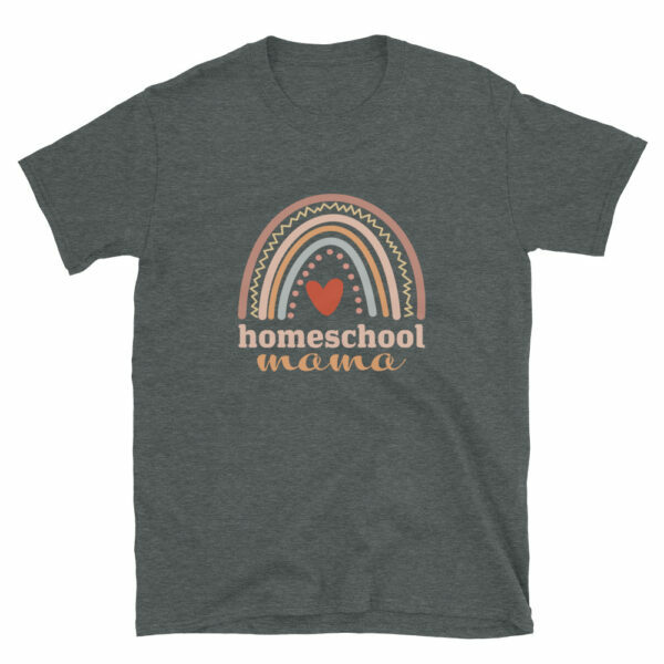 gray - Homeschool Mama T-shirt