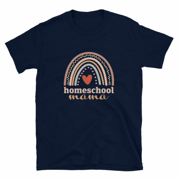 navy - Homeschool Mama T-shirt
