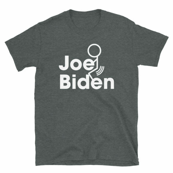 White Stick Figure Fuck Joe Biden T-Shirt - Image 4