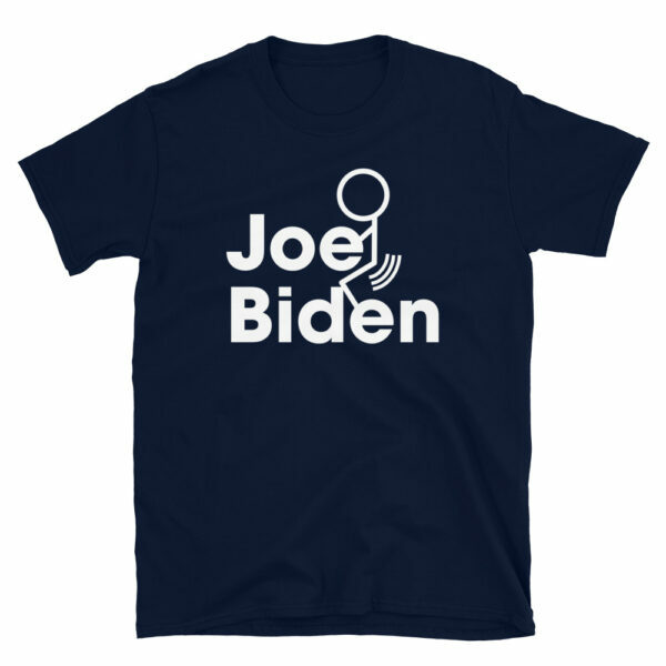 White Stick Figure Fuck Joe Biden T-Shirt - Image 3