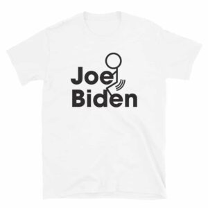 White Fuck Joe Biden Stick Figure T-Shirt