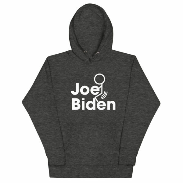 White Stick Figure Fuck Joe Biden Black Hoodie - Image 4