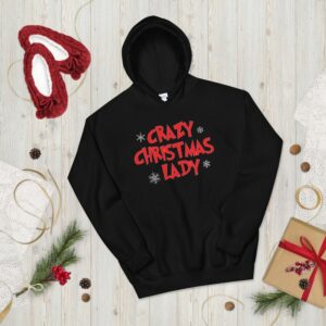 Crazy Christmas Lady Pullover Hoodie