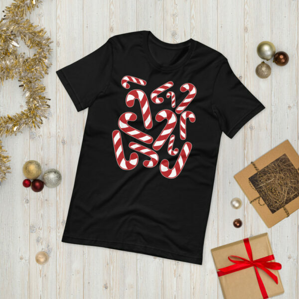 Christmas Candy Cane T-Shirt - Image 2