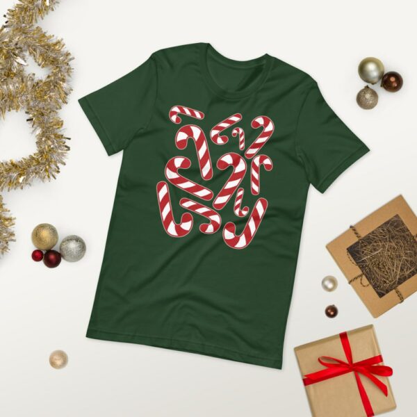 Christmas Candy Cane T-Shirt - Image 4