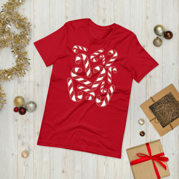 Christmas Candy Cane T-Shirt - Image 3