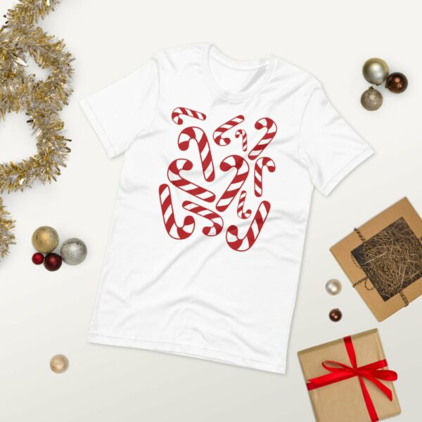 Christmas Candy Cane T-Shirt - Image 5