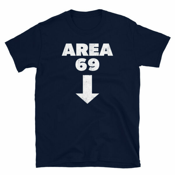 Area 69 arrow tee oral sex shirt