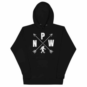 PNW Bigfoot Unisex Distressed Hoodie
