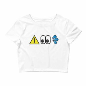 Caution I Squirt Women’s Crop Tee