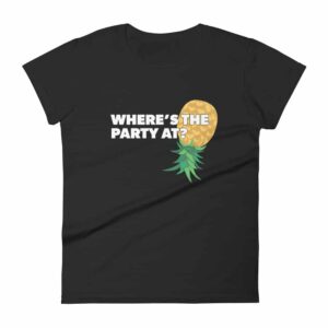 Women's Where's the Party At Swingers t-shirt