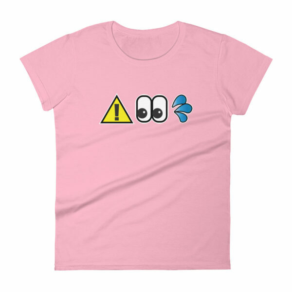 Women's Caution I Squirt Emoji T-shirt - Image 4