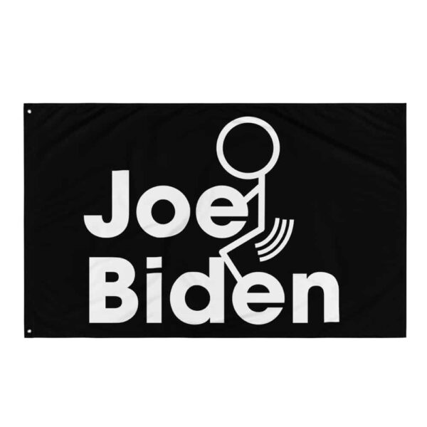 stick figure fuck joe biden flag wall hanging