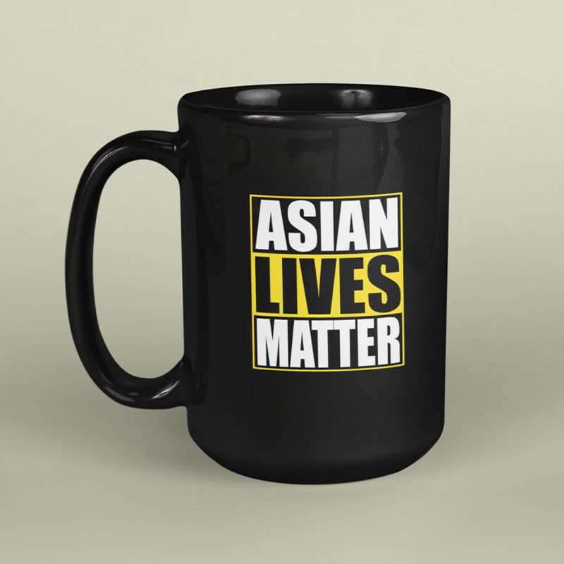 Asian Lives Matter Black Coffee Mug