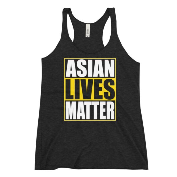 Black women's Asian Lives Matter racerback tank