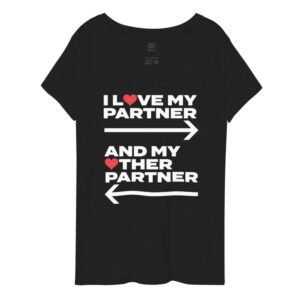 Polyam I Love My Partners V-neck T-shirt