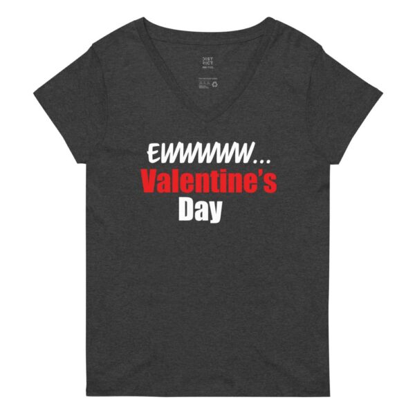 Women’s Ewwww Valentine's Day Recycled V-neck T-shirt - Image 2