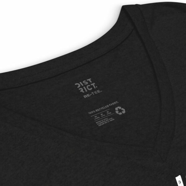 Overworked and Underfucked Women’s V-neck T-shirt - Image 2