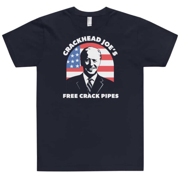 Crackhead Joe's Free Crack Pipe T-Shirt - Image 2