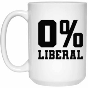 0% Liberal 15 oz. White Mug