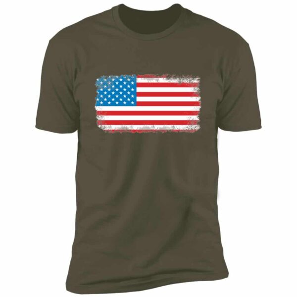 Distressed American Flag 4th of July Tee - Image 2