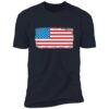 Distressed American Flag 4th of July Tee - Image 3