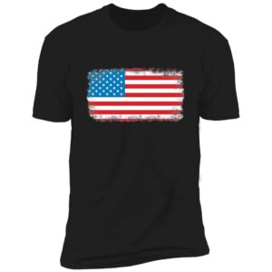 Distressed American Flag 4th of July Tee