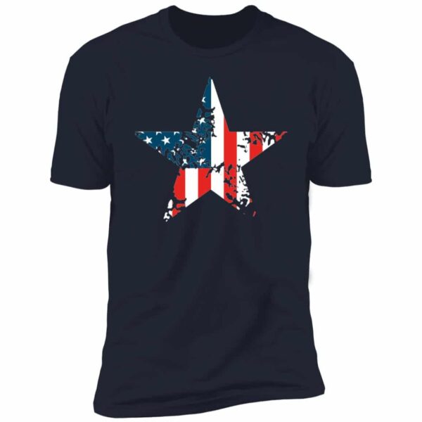 American Flag Star 4th of July Patriotic Tee - Image 3
