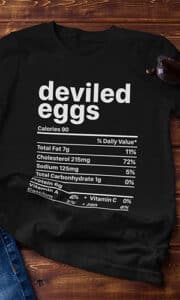 Funny Deviled Eggs Nutritional Value Unisex T-Shirt