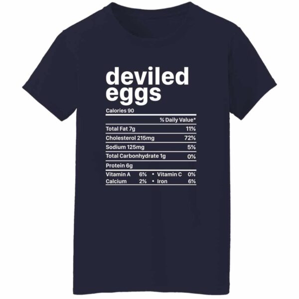 Funny Deviled Eggs Nutritional Value Women's T-Shirt - Image 2