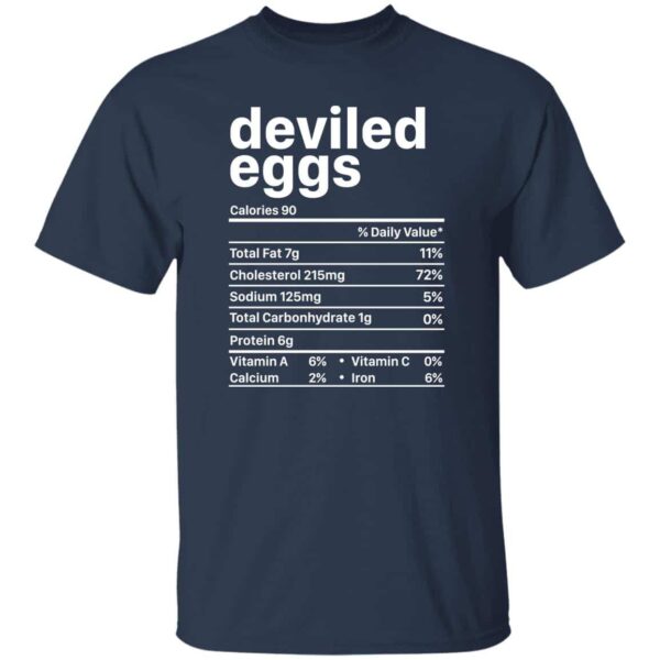 Funny Deviled Eggs Nutritional Value Unisex T-Shirt - Image 2