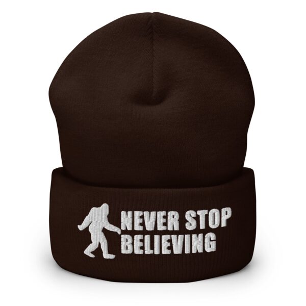 Bigfoot Never Stop Believing Cuffed Beanie - Image 3