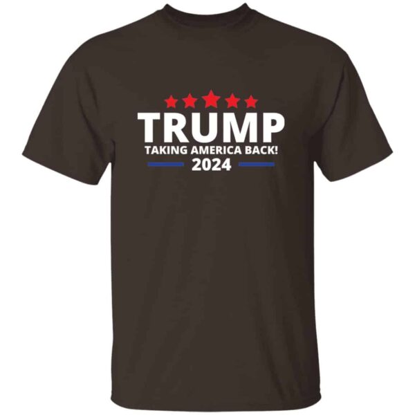 Brown Trump taking back America 2024 Trump election shirt for men.