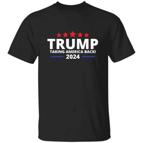 Black Trump taking back America 2024 Trump election shirt for men.