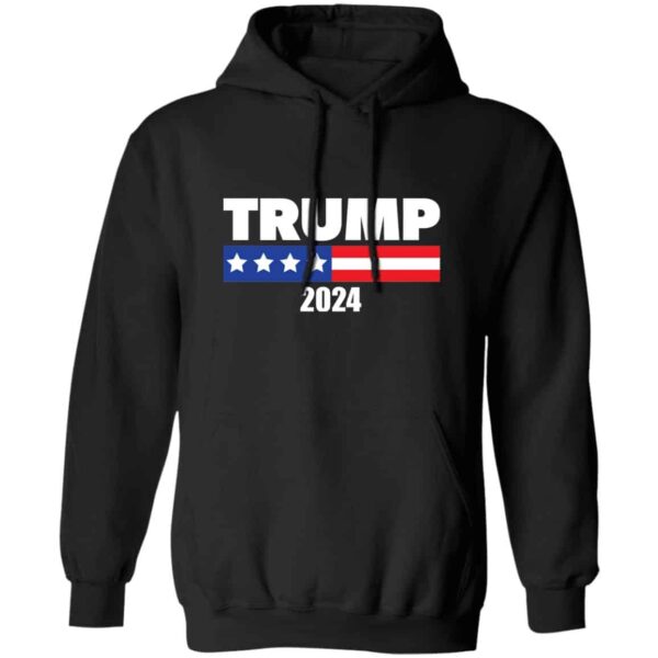 black Trump 2024 pullover hoodie