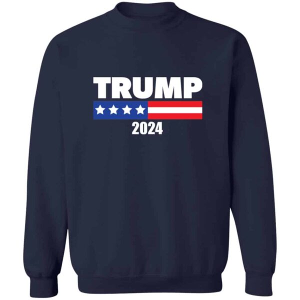 blue Trump 2024 sweatshirt
