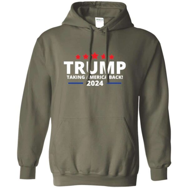 green Trump 2024 taking america back hoodie