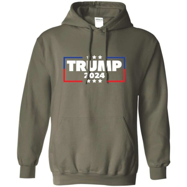Green Trump 2024 pullover hoodie