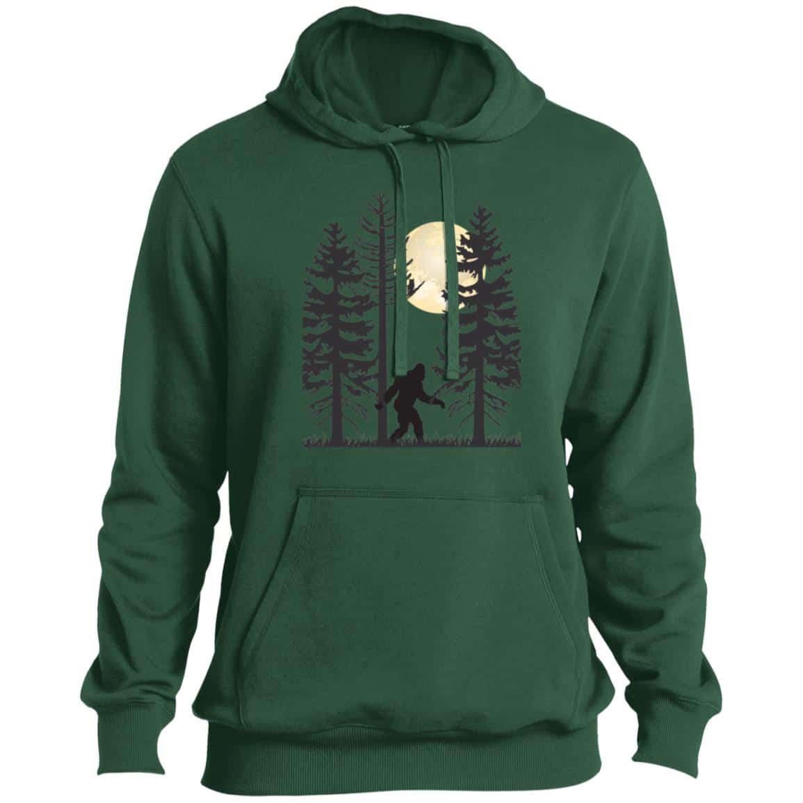 Green premium Bigfoot pullover hoodie