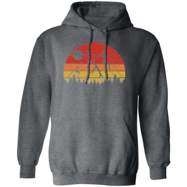 Retro Sunset Mountains Pullover Hoodie - Image 2