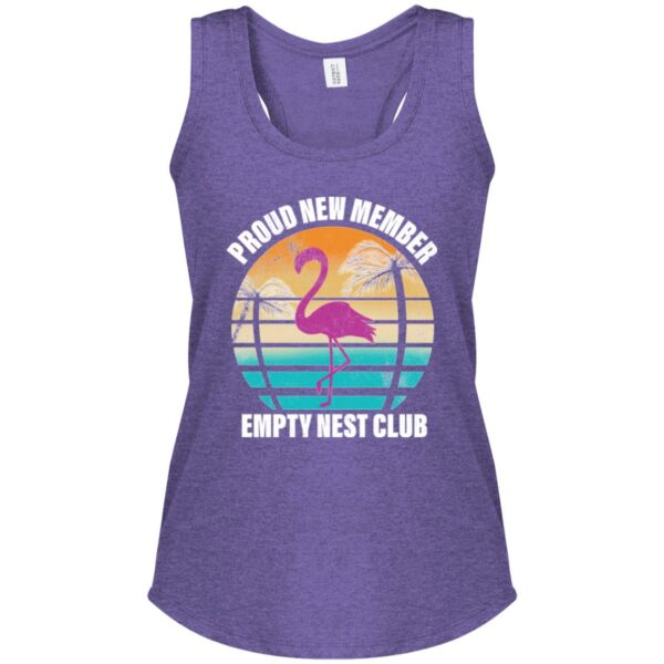Flamingo Retro Sunset Empty Nest Women's Racerback Tank