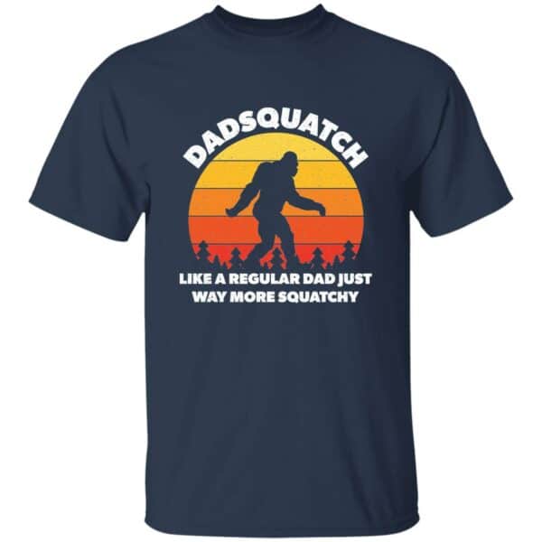 Dadsquatch Retro Sunset T-Shirt - Image 3