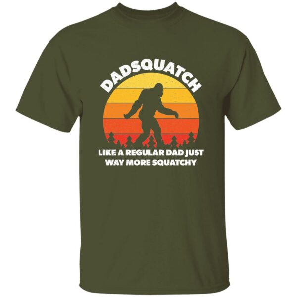 Dadsquatch Retro Sunset T-Shirt - Image 4
