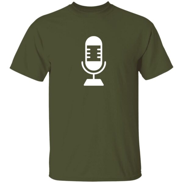 Minimalist Podcaster Microphone T-Shirt - Image 4