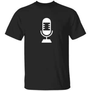 Minimalist Podcaster Microphone T-Shirt