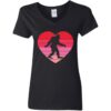 Retro Sunset Women's V-Neck Valentine's Day T-Shirt