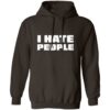 I Hate People Distressed Hoodie - Image 3