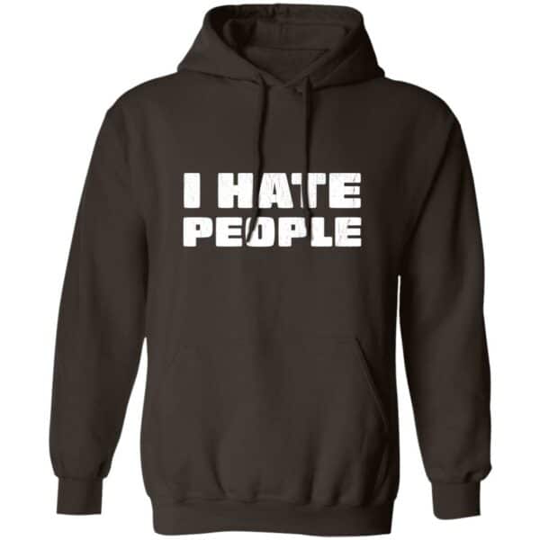 I Hate People Distressed Hoodie - Image 3