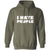 I Hate People Distressed Hoodie - Image 4
